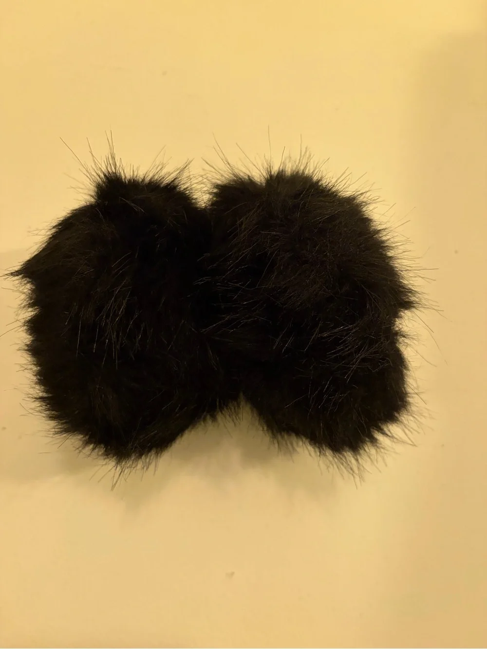 Vintage plush faux